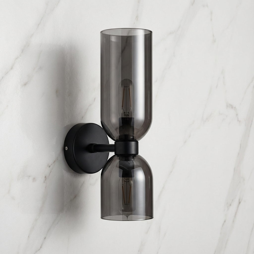 Copper Ember Birch – Nordic Modern Glass Wall Light Fixture