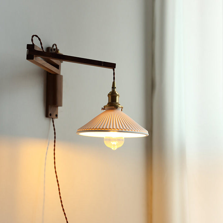 Drift Haven – Adjustable Wood Wall Light