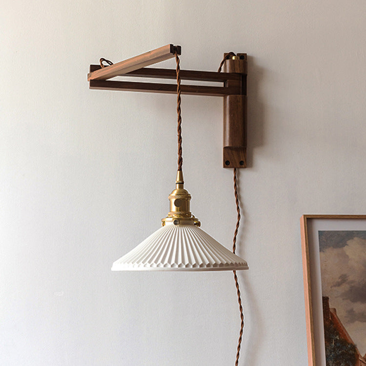 Drift Haven – Adjustable Wood Wall Light