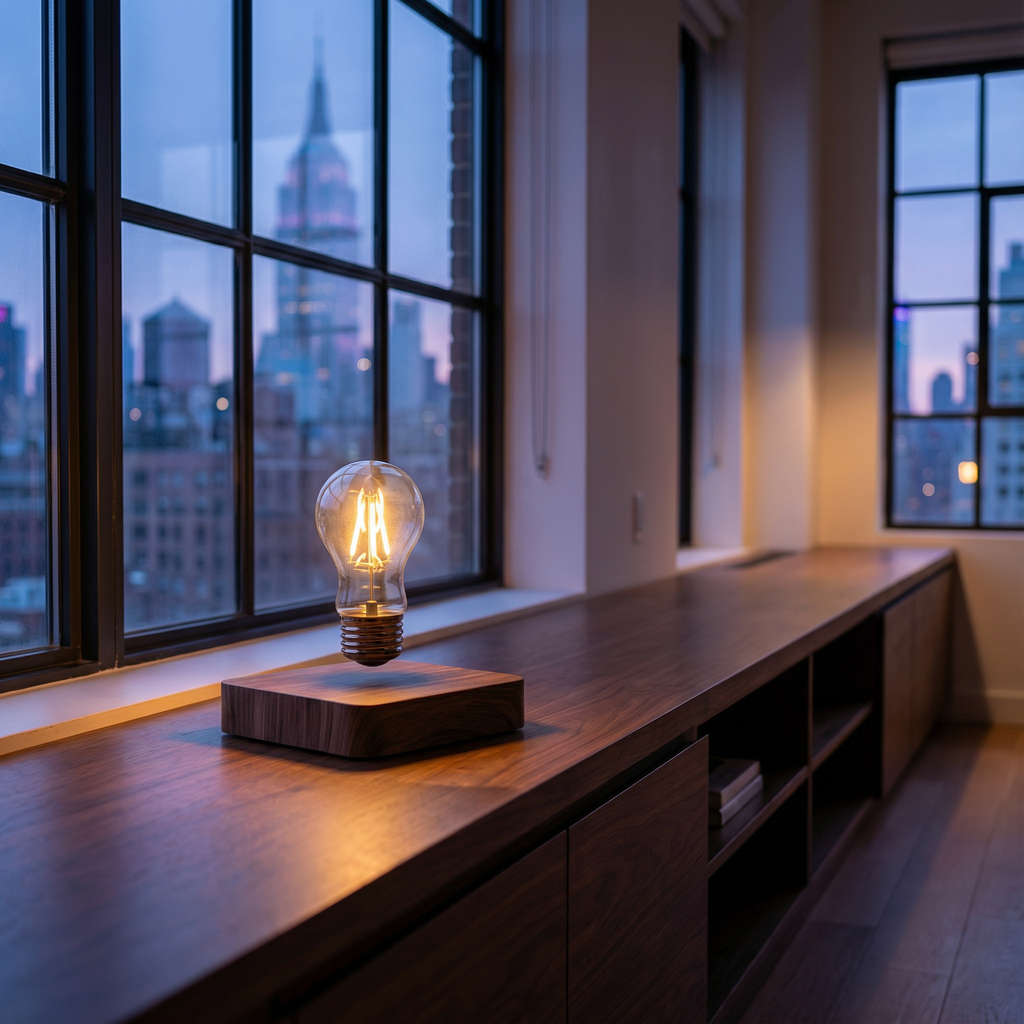 Solstice Ridge – Floating Magnetic LED Table Lamp