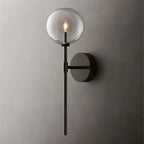 Serene Stone - Retro Clear Glass Wall Lamp