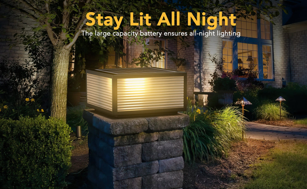Paloma - Solar-Powered Outdoor Post Lights For Garden Pathways