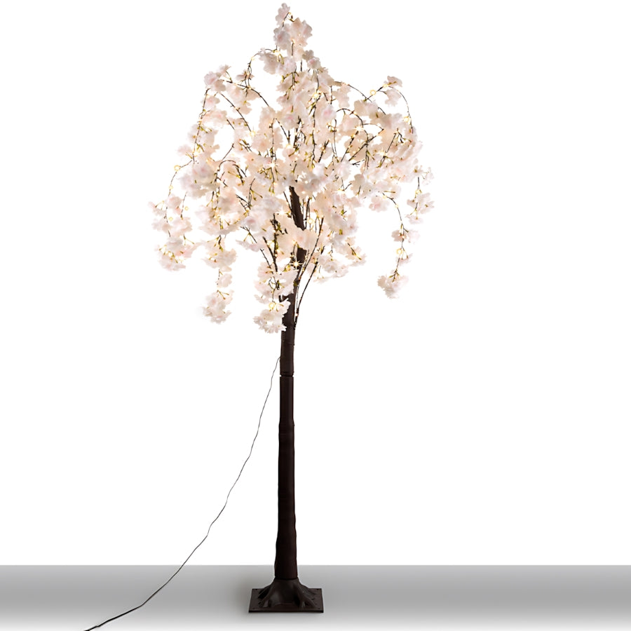 Gideon - 5.9ft Artificial Cherry Tree With Lights