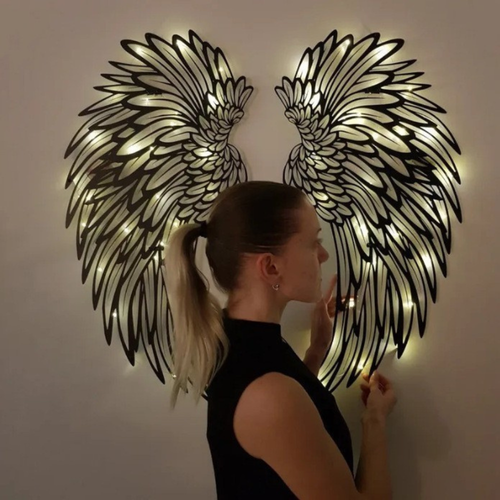 Vega - Angel Wings Wall Art (With LED Lights)