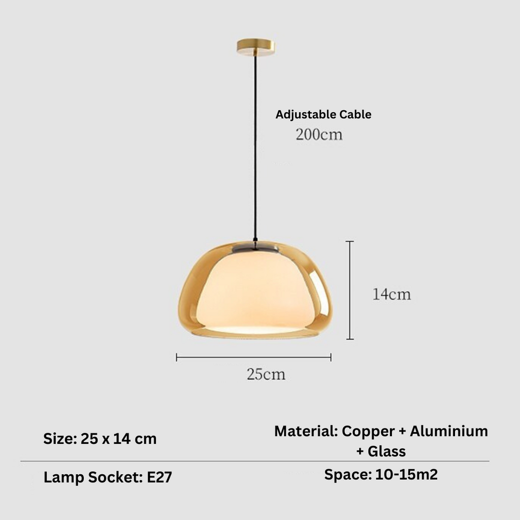 Sand Lily - Jelly Globe Pendant Light Modern Pendant Light Dome Pendant Light