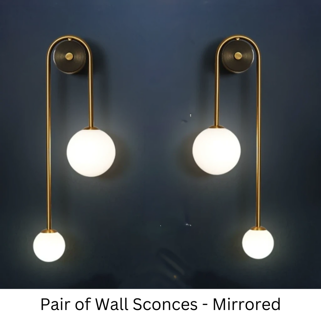 Dawn Opal - Modern Nordic Gold Wall Sconces