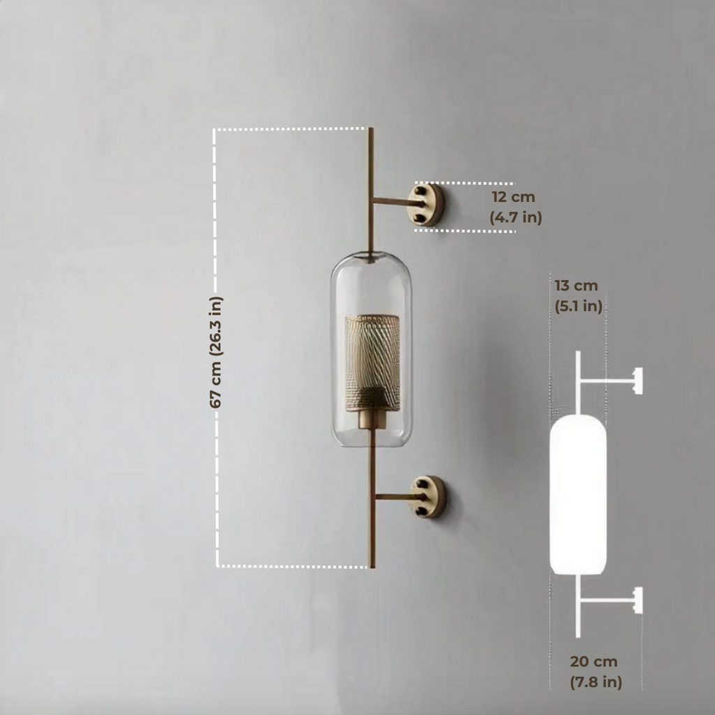 Frost Oasis - Modern Glass Wall Lamp