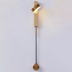 Harbor Spruce - Gold Wall Lamp with Dimmer Switch