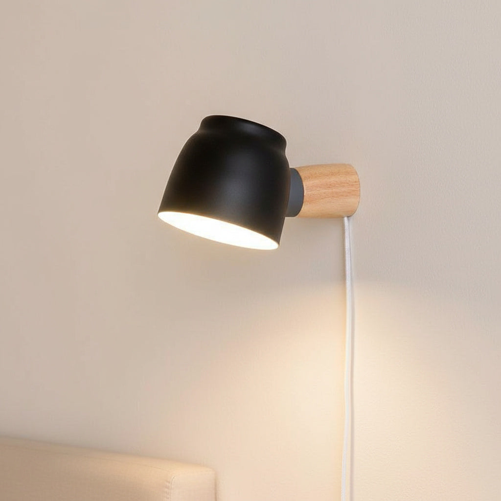 Sunlit Sienna - Nordic Plug in Wall Sconce