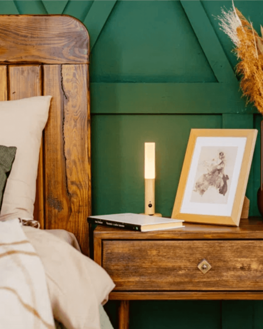 Drift Lily - Rechargeable Wooden Sconce