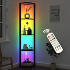 Xanthe - Illuminate Corner 5-Tier Shelf
