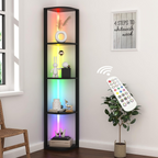 Xanthe - Illuminate Corner 5-Tier Shelf