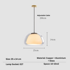 Sand Lily - Jelly Globe Pendant Light Modern Pendant Light Dome Pendant Light