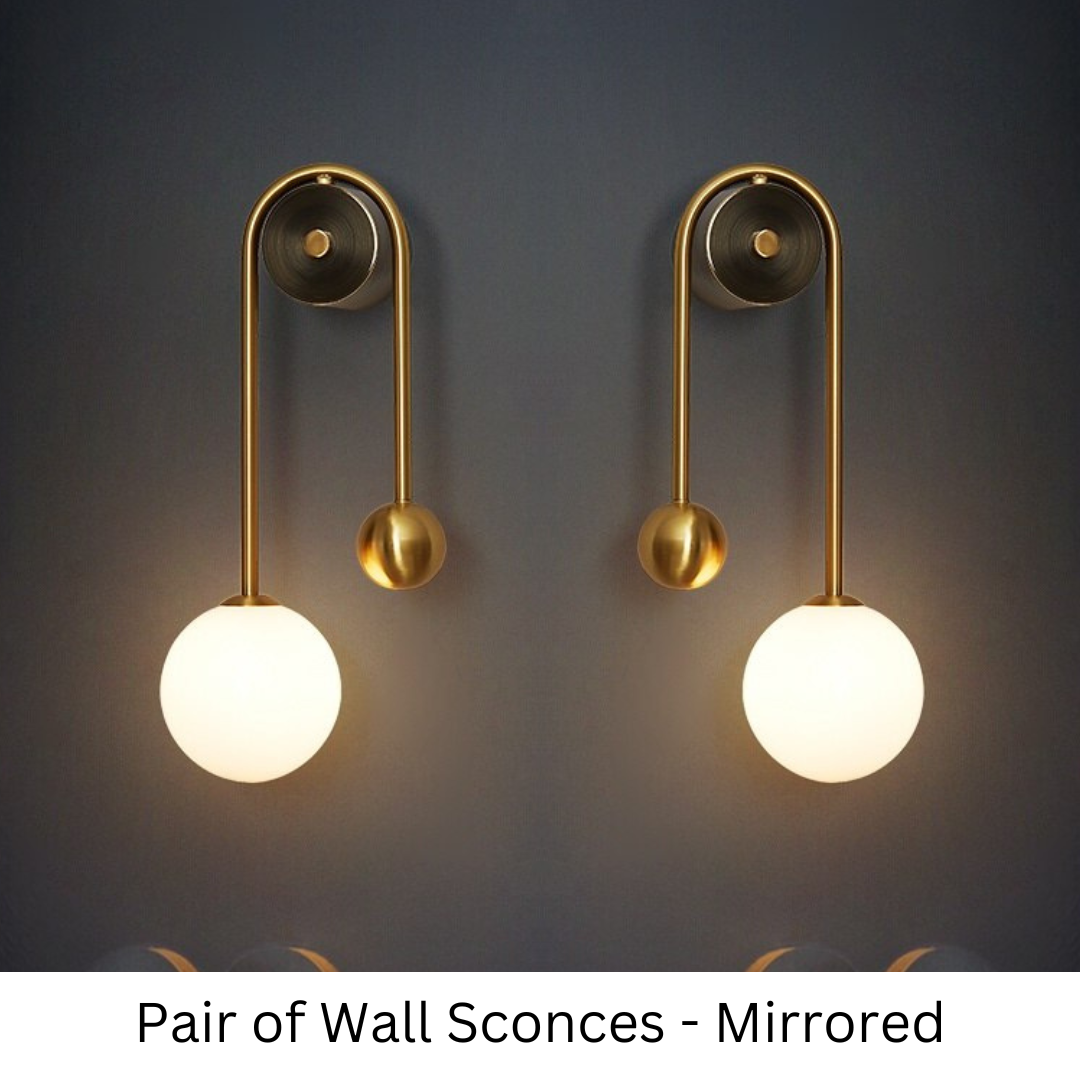 Dawn Opal - Modern Nordic Gold Wall Sconces