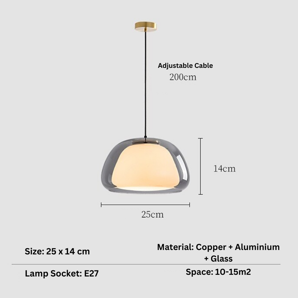 Sand Lily - Jelly Globe Pendant Light Modern Pendant Light Dome Pendant Light