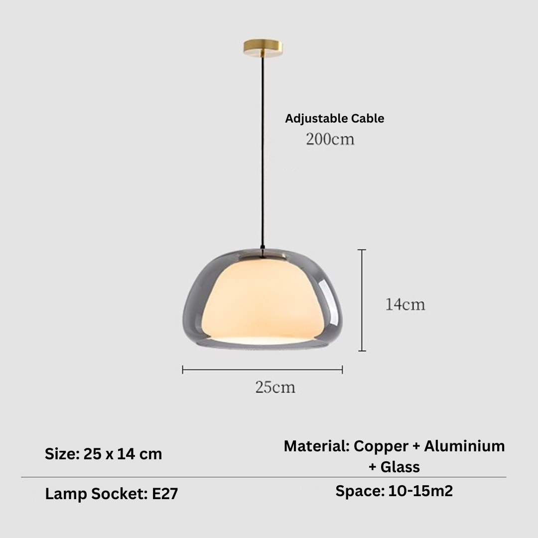 Sand Lily - Jelly Globe Pendant Light Modern Pendant Light Dome Pendant Light