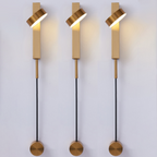 Harbor Spruce - Gold Wall Lamp with Dimmer Switch