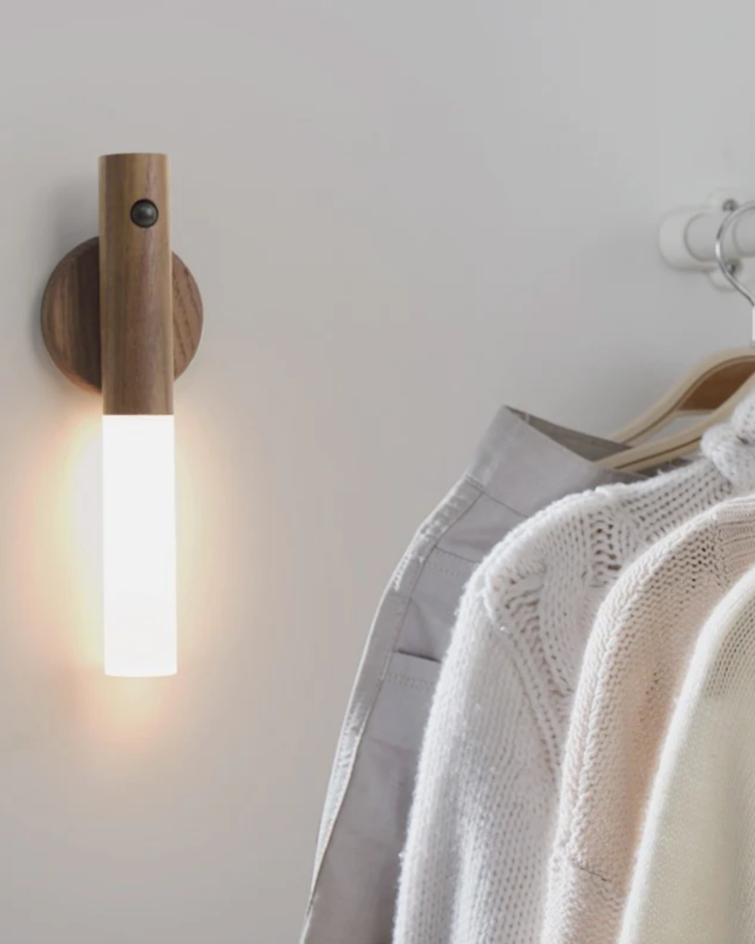 Drift Lily - Rechargeable Wooden Sconce