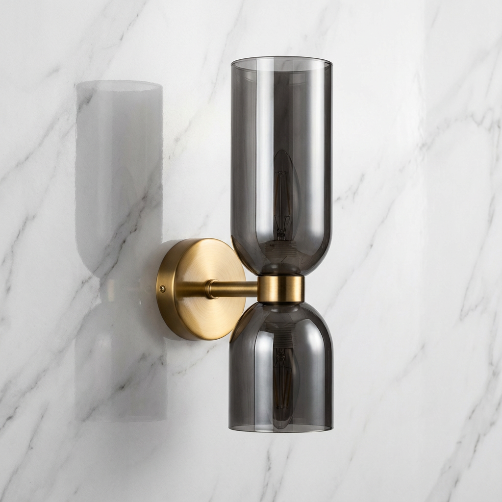 Copper Ember Birch – Nordic Modern Glass Wall Light Fixture