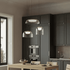 Seafoam Haven – Modern Glass Pendant LED Hanging Light Fixture