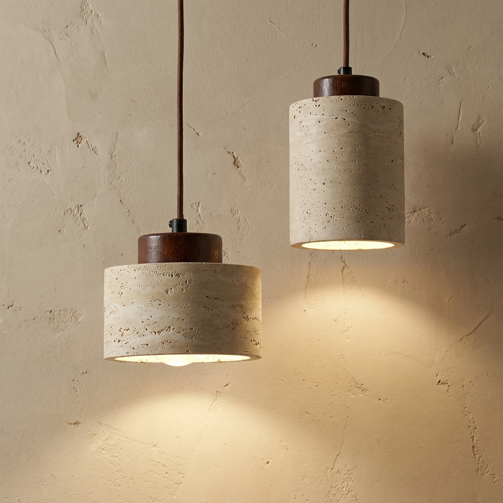 Silent Nook - Modern Stone Pendant Light Fixture