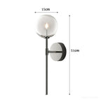 Serene Stone - Retro Clear Glass Wall Lamp