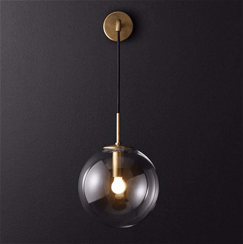 Copper Cedar - Modern Glass Wall Sconces