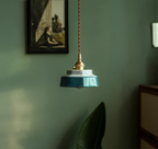 Pine Haven – Hand-Painted Ceramic Pendant Light