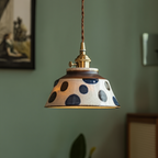 Birch Echo – Hand-Painted Ceramic Pendant Light