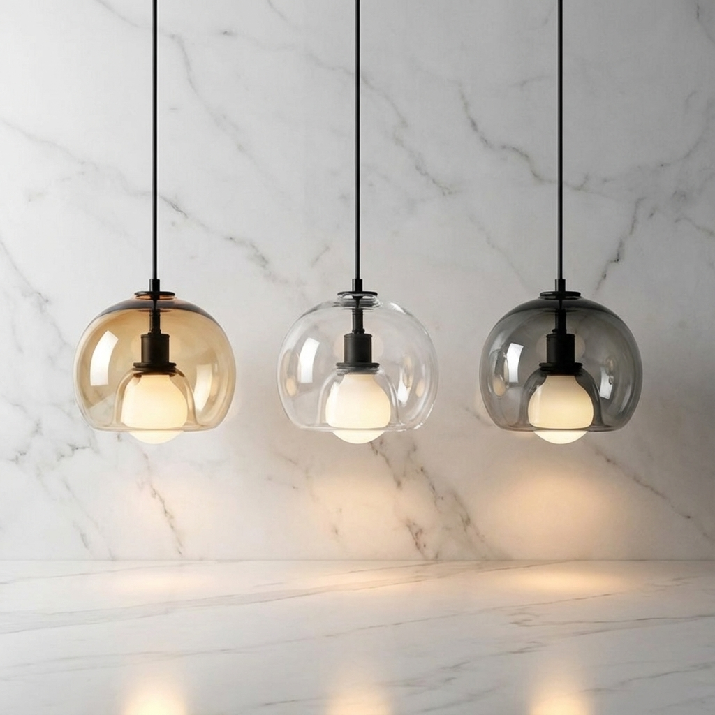 Ivory Field - Modern Glass Pendant Light