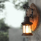 Dario - Antique Wood Country Style Wall Sconce