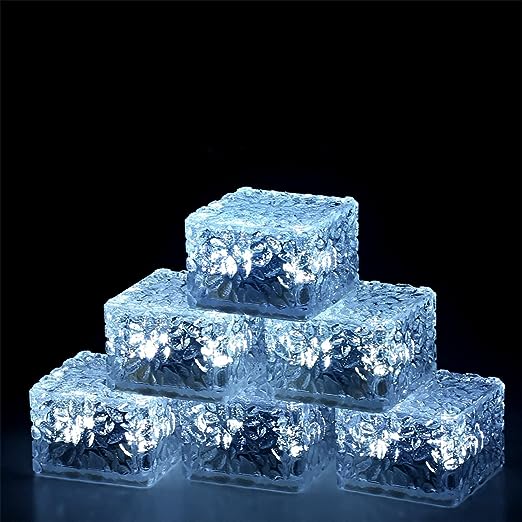 Vesper - Outdoor Solar Ice Brick Light - 6-Pack