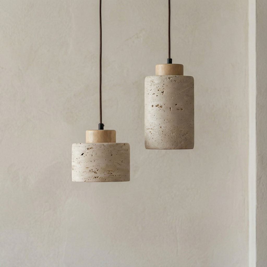 Silent Nook - Modern Stone Pendant Light Fixture