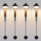 Harbor Spruce - Gold Wall Lamp with Dimmer Switch