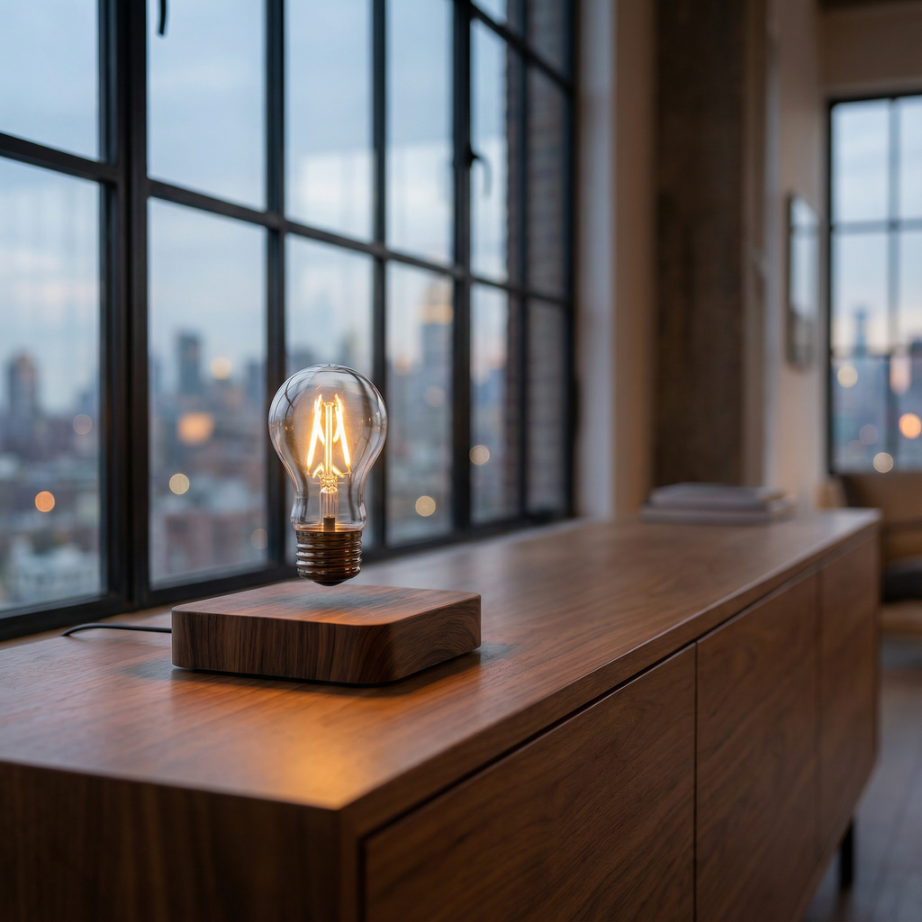 Solstice Ridge – Floating Magnetic LED Table Lamp