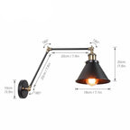 Warm Field - Industrial Plug In Wall Sconce