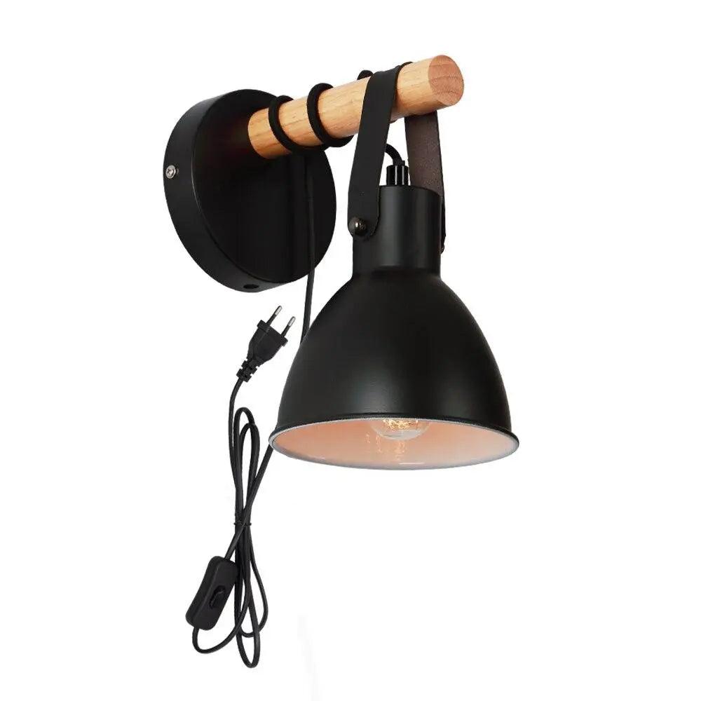 Velvet Moor - Industrial Plug in Wall Sconce