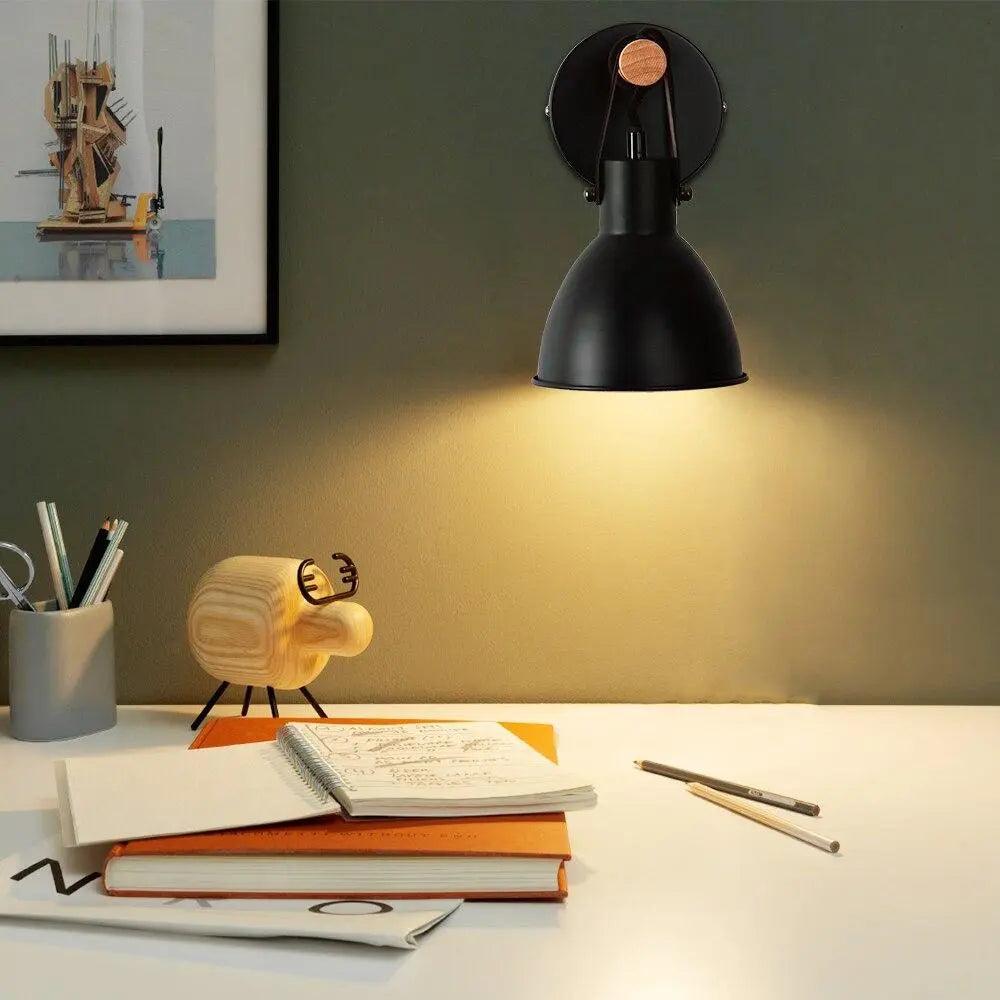 Velvet Moor - Industrial Plug in Wall Sconce