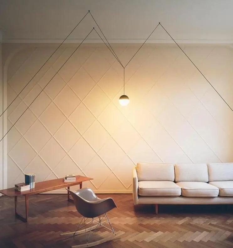 Slate Bay - Nordic Plug-In DIY Glass Hanging Lights For Bedroom