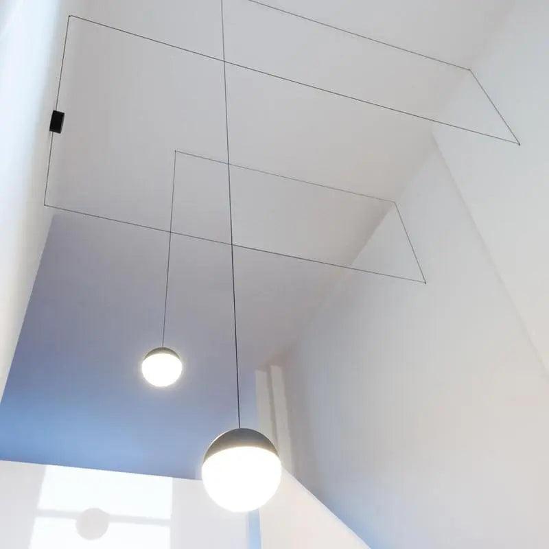 Slate Bay - Nordic Plug-In DIY Glass Hanging Lights For Bedroom