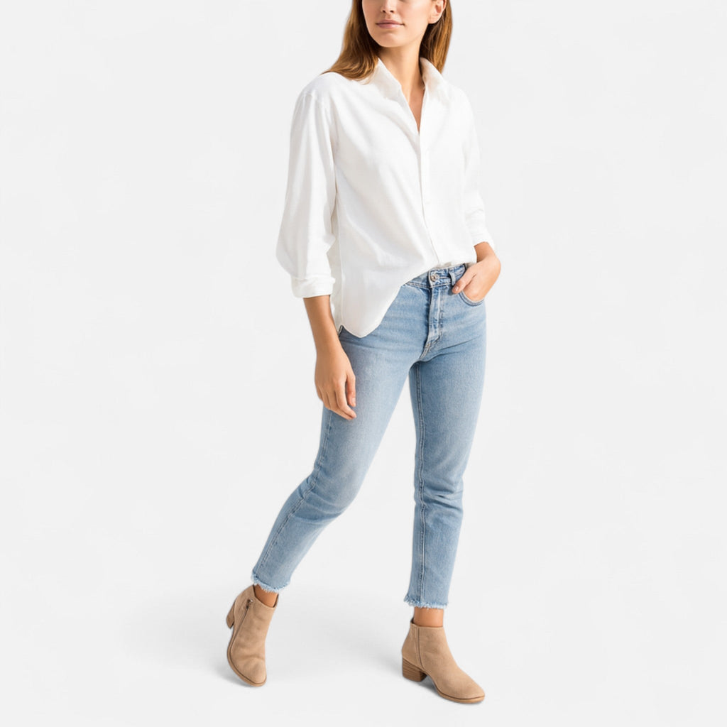 Anouk Suede Ankle Boots – Stacked Heel Side Zip Footwear