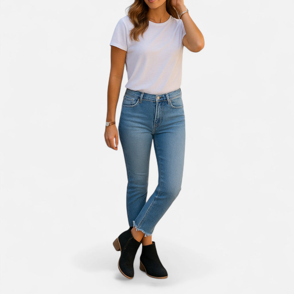 Anouk Suede Ankle Boots – Stacked Heel Side Zip Footwear