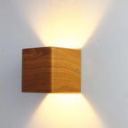Arctic Quartz - Nordic Faux Wooden Wall Lights For Bedroom