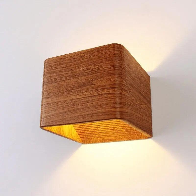 Arctic Quartz - Nordic Faux Wooden Wall Lights For Bedroom