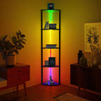 Xanthe - Illuminate Corner 5-Tier Shelf