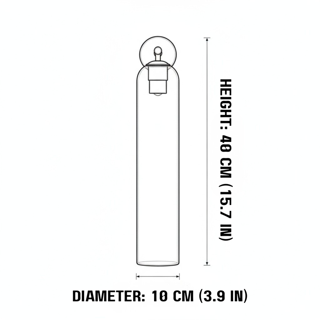 Minimal Tide - Glass Wall-Mounted Lamp