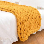 Cobalt Crescent - Chunky Knit Weighted Blanket