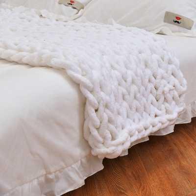Cobalt Crescent - Chunky Knit Weighted Blanket