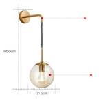 Copper Cedar - Modern Glass Wall Sconces