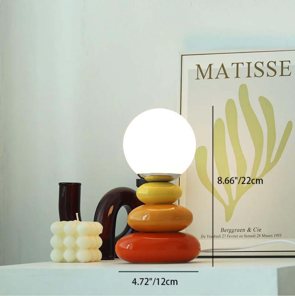Harbor Dahlia - Bauhaus Table Lamp Mid Century Table Lamp